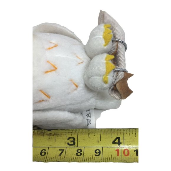 Harry Potter White & Gray Stuffed Animal/Plush Hedwig Owl with Charm on it - Picture 8 of 8